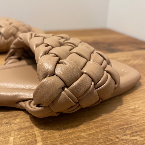 a new day Slip on Sandal Beige Tan Square Toe Size 9 Women’s – BRAND NEW - Picture 4 of 10